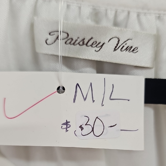 White Ruffled Flutter Sleeve Blouse - Picture 2 of 5